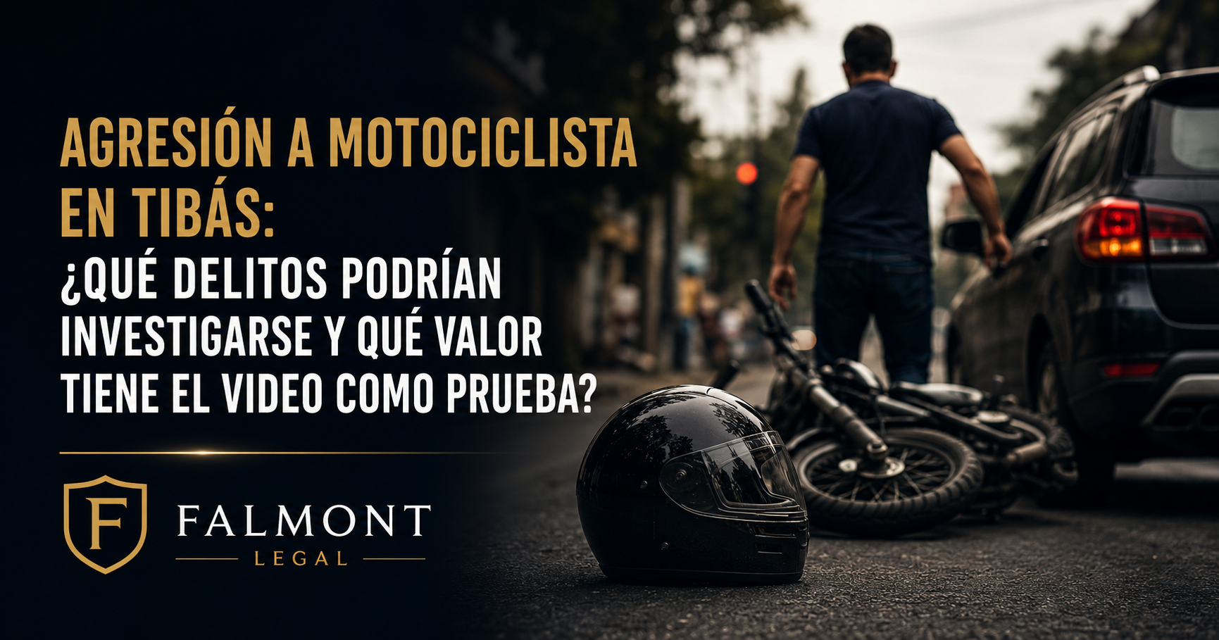 Agresión contra motociclista en Tibás